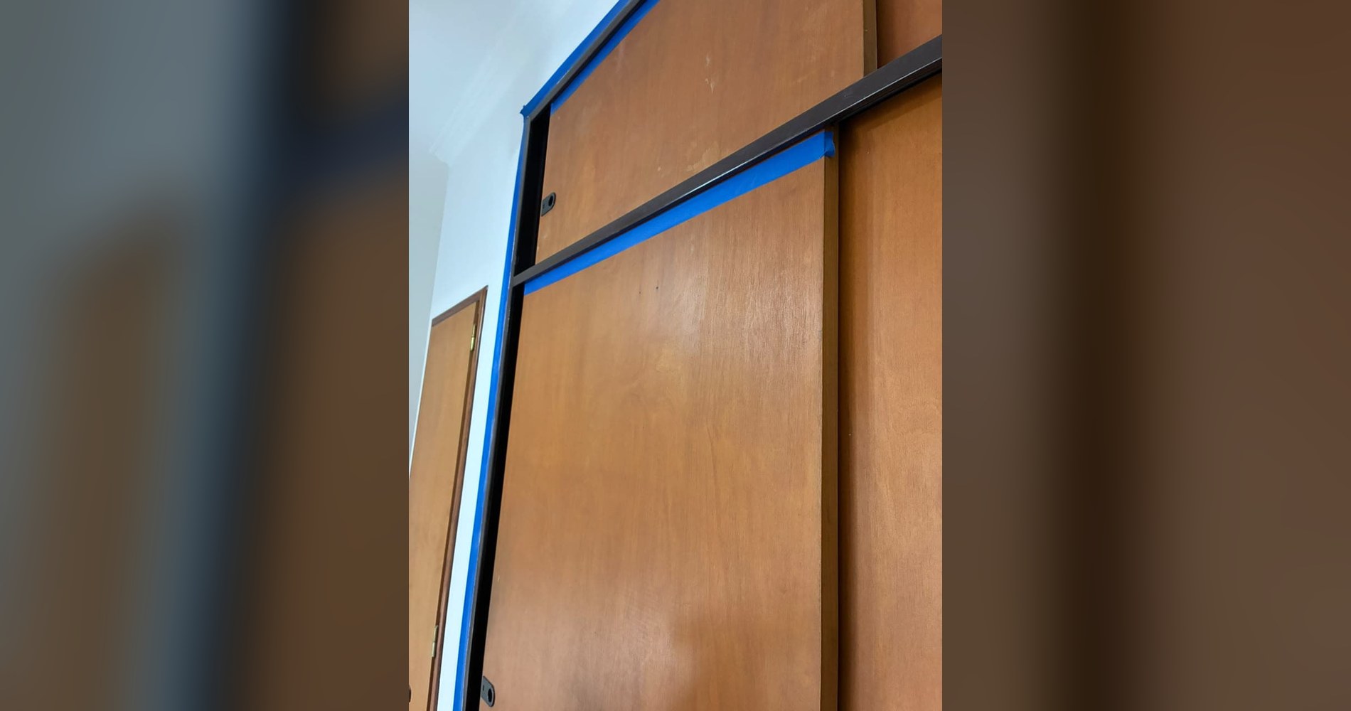 Colocación de placard con guías y perfiles a medida